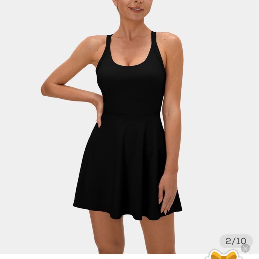 Halara twist back dress size m nwt